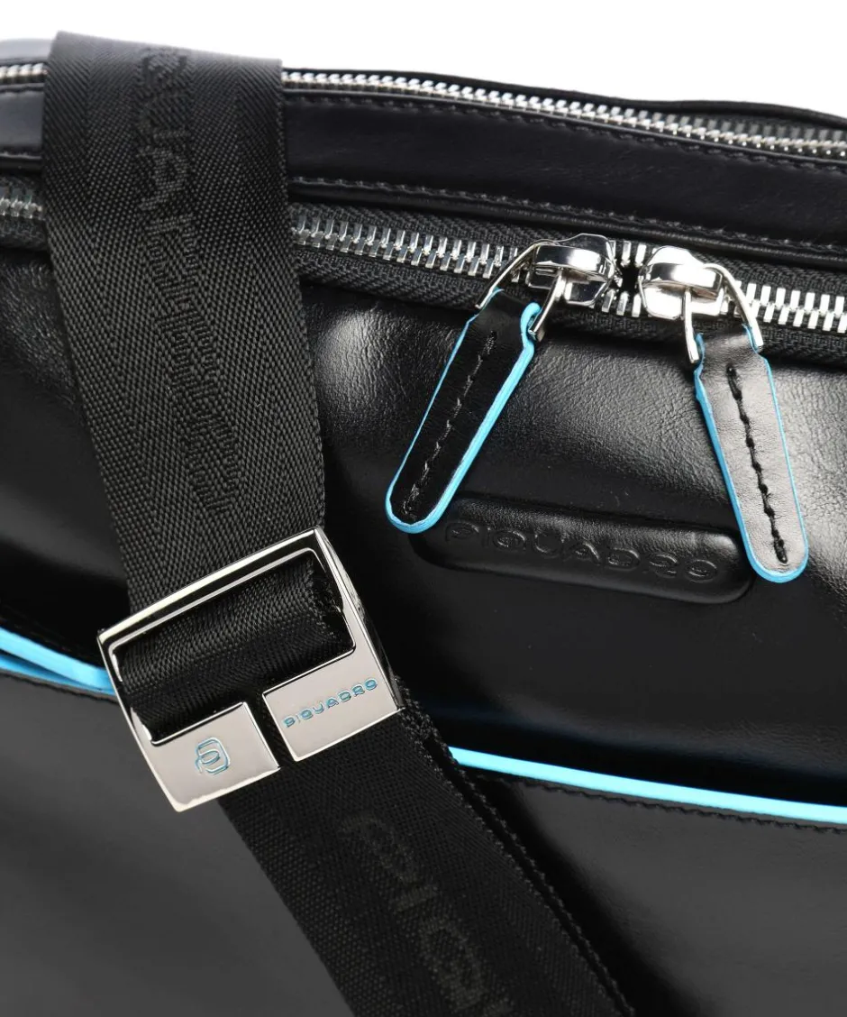 Piquadro Business- & Laptop Bags-Blue Square Briefcase leather