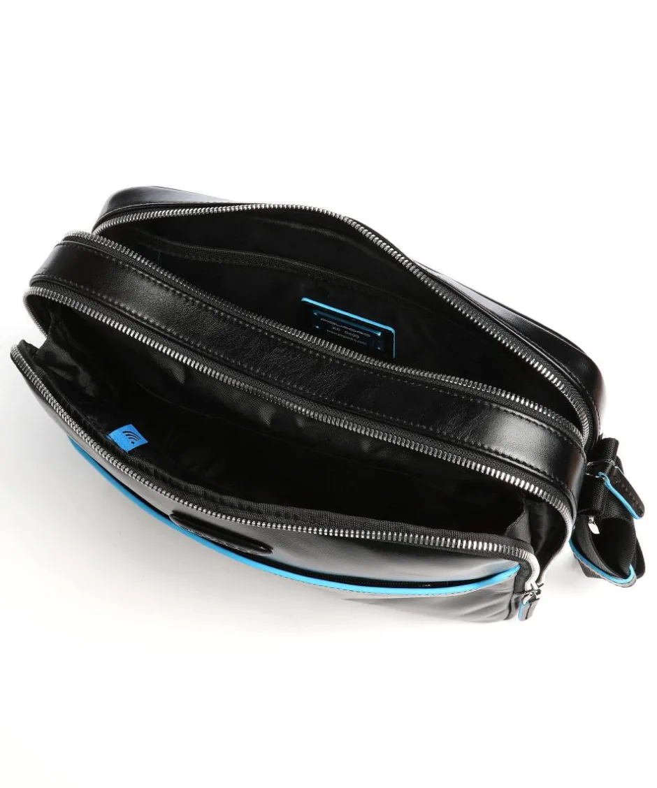 Piquadro Business- & Laptop Bags-Blue Square Briefcase leather