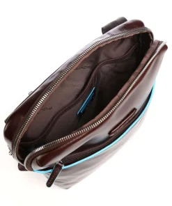 Piquadro Crossbody Bags-Blue Square Crossbody bag leather