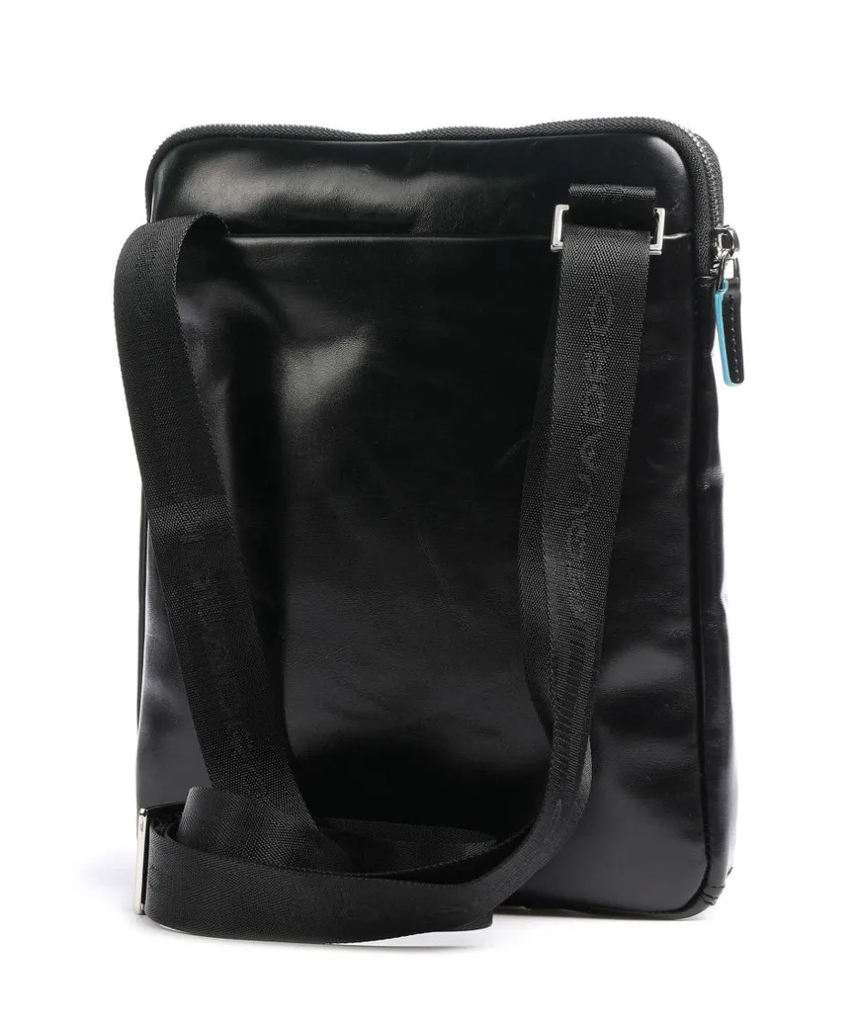 Piquadro Crossbody Bags-Blue Square Crossbody bag leather