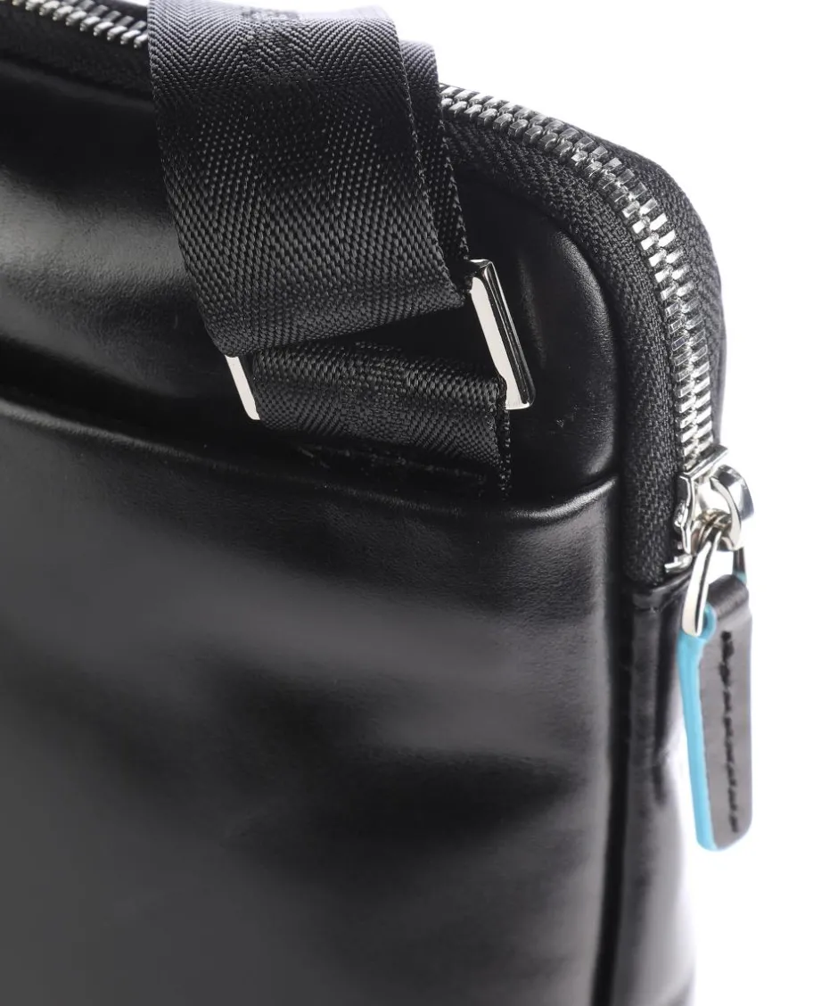 Piquadro Crossbody Bags-Blue Square Crossbody bag leather