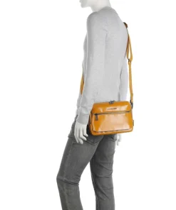 Piquadro Crossbody Bags-Blue Square Crossbody bag fine grain cow leather