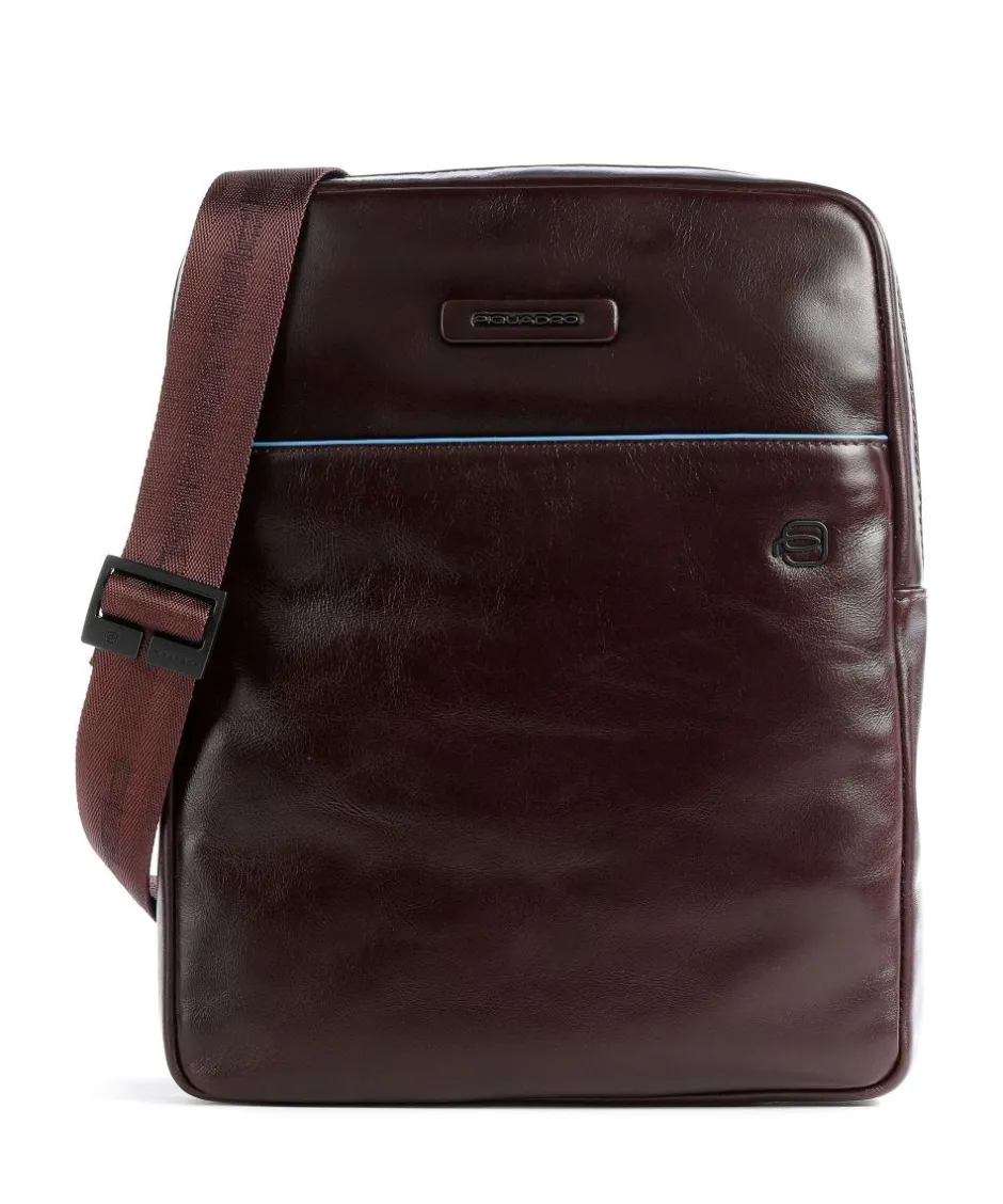 Piquadro Crossbody Bags-Blue Square Revamp Crossbody bag fine grain cow leather