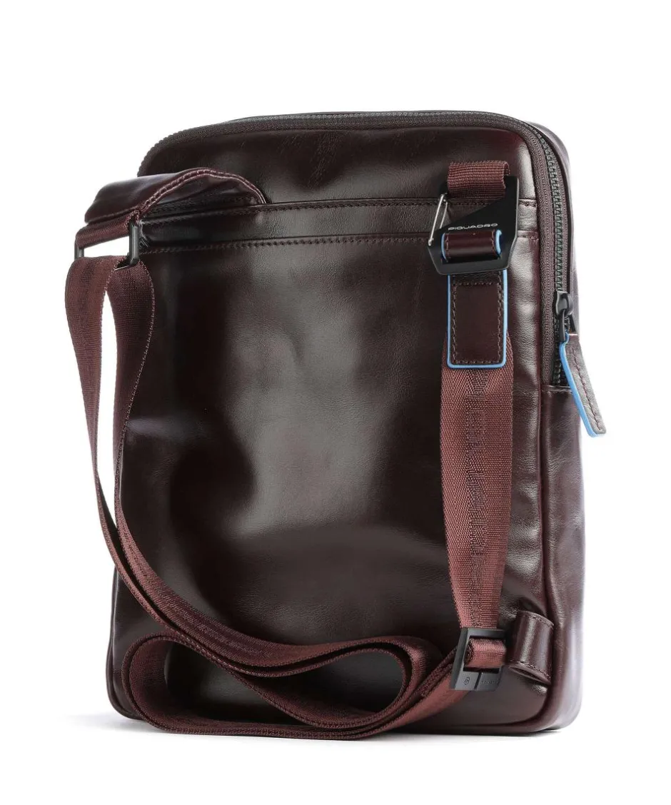 Piquadro Crossbody Bags-Blue Square Revamp Crossbody bag fine grain cow leather