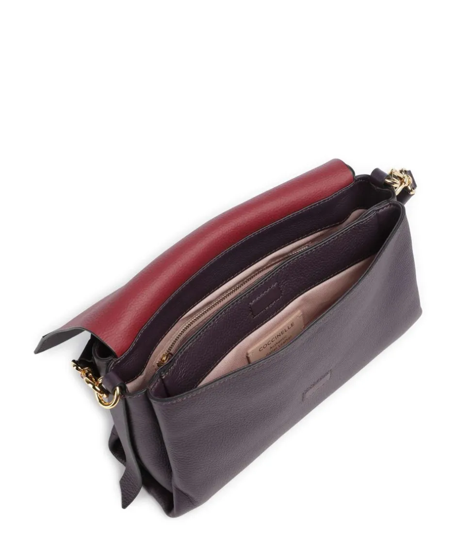 Coccinelle Shoulder Bags|Crossbody Bags-Boheme Grana Double Shoulder bag grained cow leather
