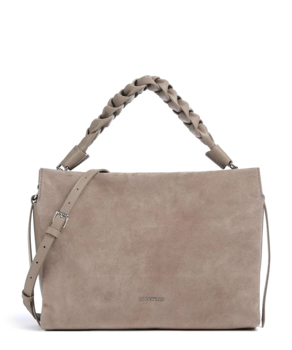 Coccinelle Shoulder Bags|Hobo Bags-Boheme Suede Hobo bag brushed cow leather