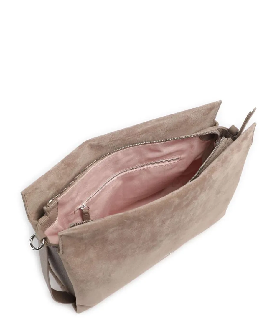 Coccinelle Shoulder Bags|Hobo Bags-Boheme Suede Hobo bag brushed cow leather