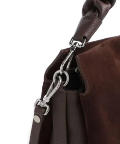 Coccinelle Shoulder Bags|Hobo Bags-Boheme Suede Hobo bag brushed cow leather