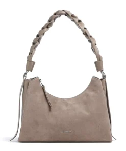 Coccinelle Shoulder Bags-Boheme Suede Shoulder bag brushed cow leather