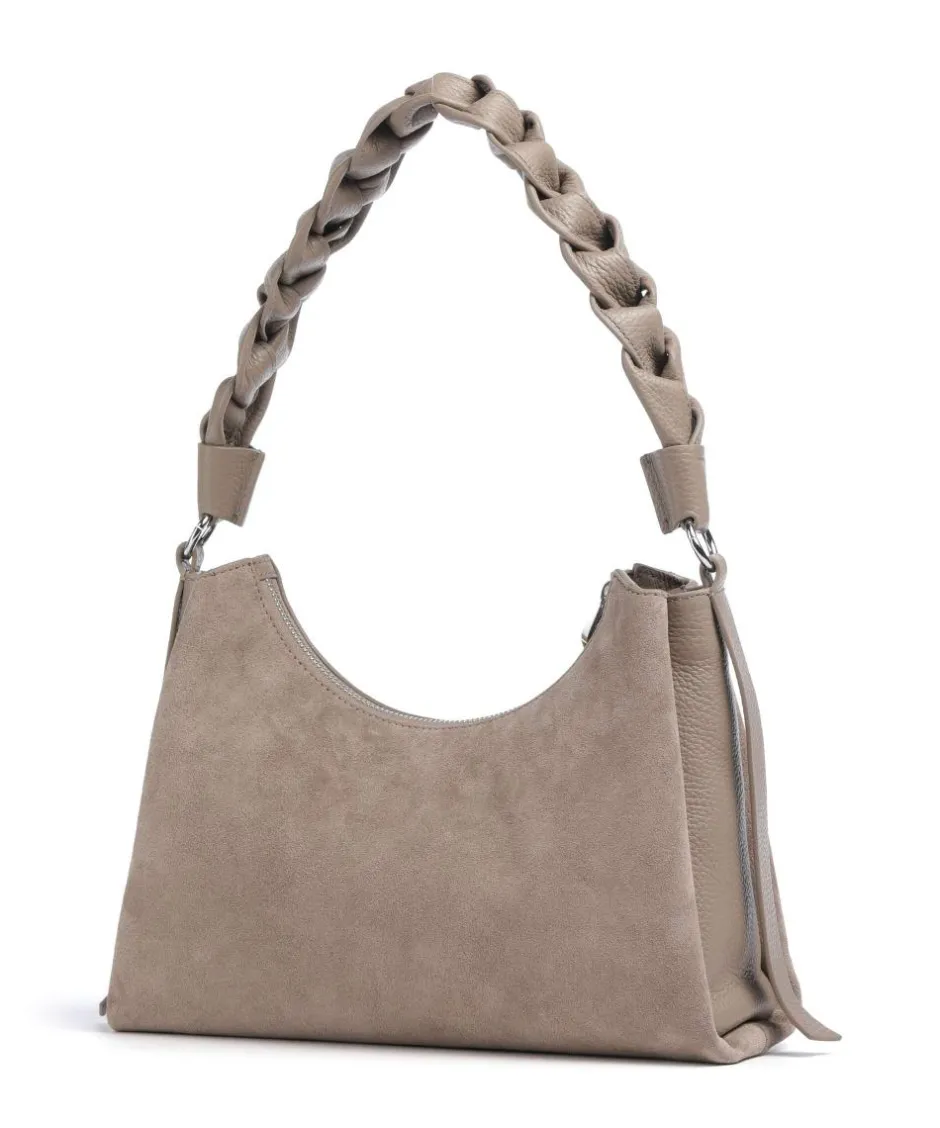 Coccinelle Shoulder Bags-Boheme Suede Shoulder bag brushed cow leather