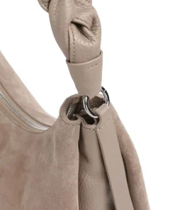 Coccinelle Shoulder Bags-Boheme Suede Shoulder bag brushed cow leather