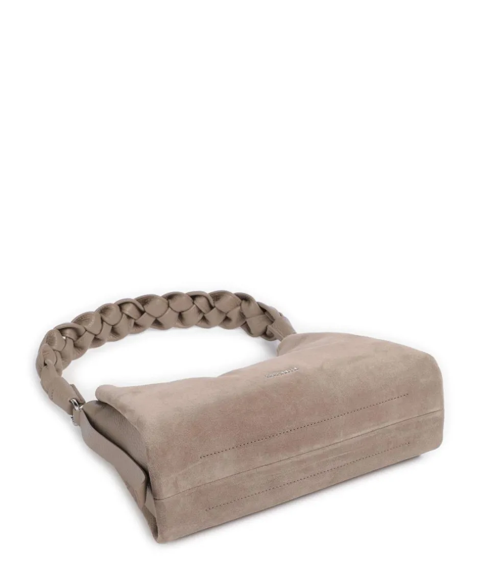 Coccinelle Shoulder Bags-Boheme Suede Shoulder bag brushed cow leather