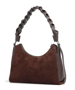 Coccinelle Shoulder Bags-Boheme Suede Shoulder bag brushed cow leather