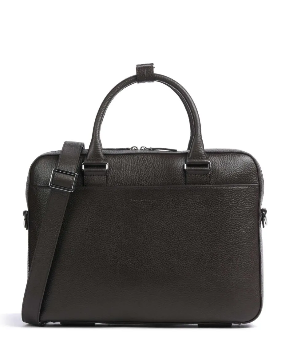 Tiger of Sweden Business- & Laptop Bags-Bosun Briefcase 15″ grained cow leather