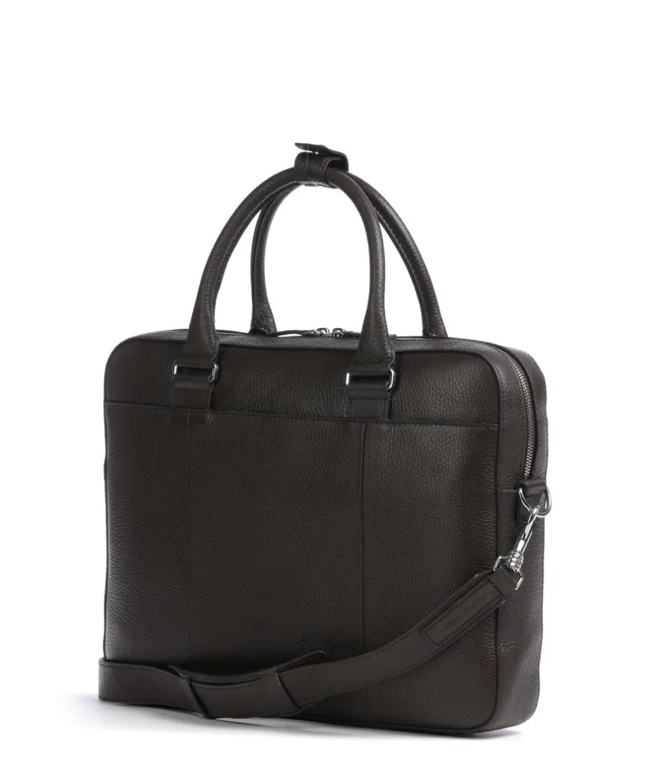 Tiger of Sweden Business- & Laptop Bags-Bosun Briefcase 15″ grained cow leather