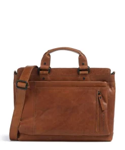 Spikes & Sparrow Business- & Laptop Bags-Bronco Bennie Briefcase 14″ fine grain leather