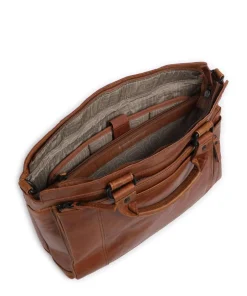 Spikes & Sparrow Business- & Laptop Bags-Bronco Bennie Briefcase 14″ fine grain leather