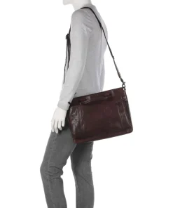 Spikes & Sparrow Business- & Laptop Bags-Bronco Bennie Briefcase 14″ fine grain leather