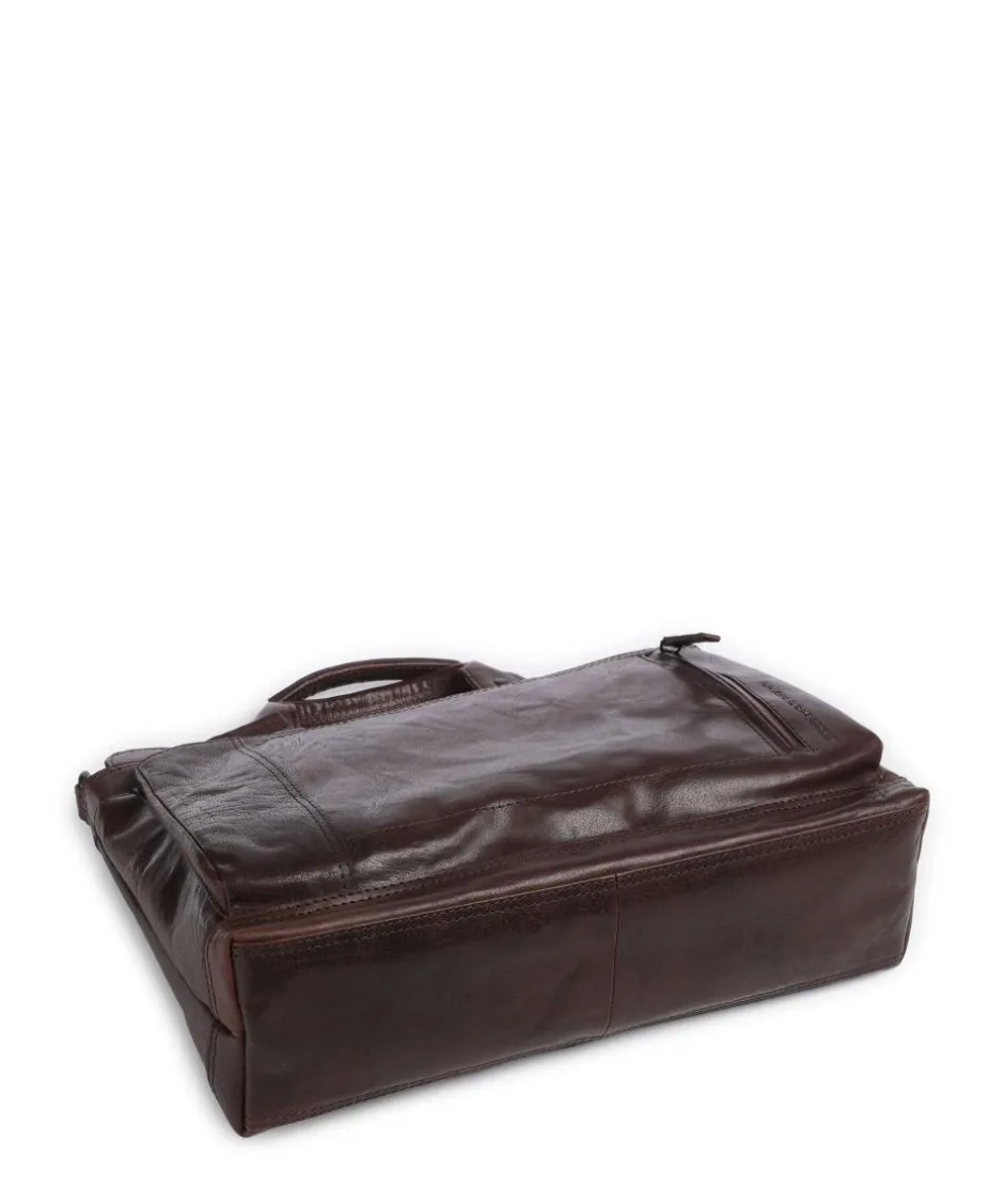 Spikes & Sparrow Business- & Laptop Bags-Bronco Bennie Briefcase 14″ fine grain leather