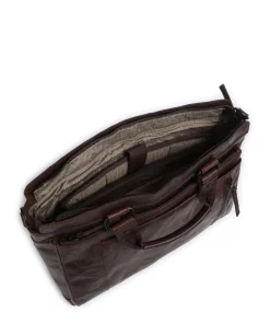 Spikes & Sparrow Business- & Laptop Bags-Bronco Bennie Briefcase 14″ fine grain leather