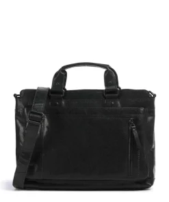 Spikes & Sparrow Business- & Laptop Bags-Bronco Bennie Briefcase 14″ fine grain leather