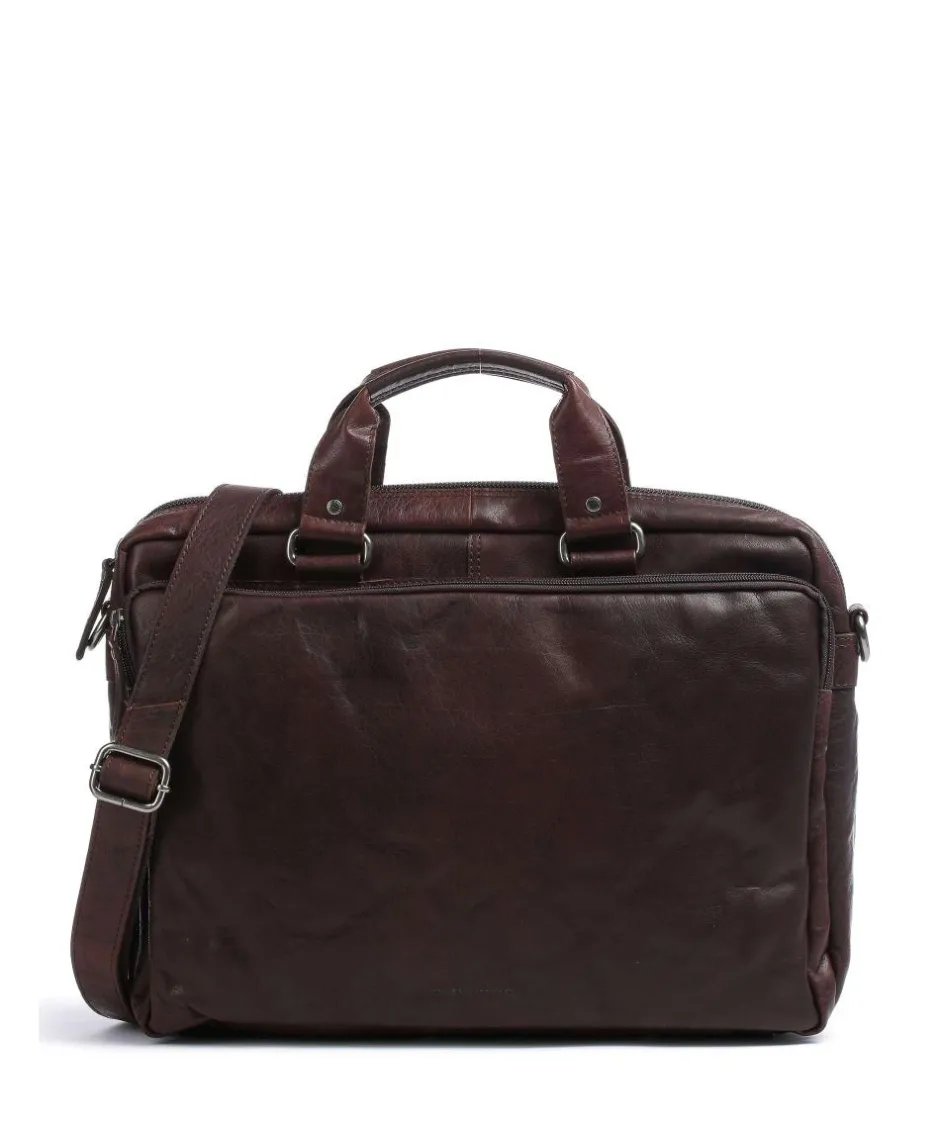 Spikes & Sparrow Business- & Laptop Bags-Bronco Briefcase 15″ buffalo leather