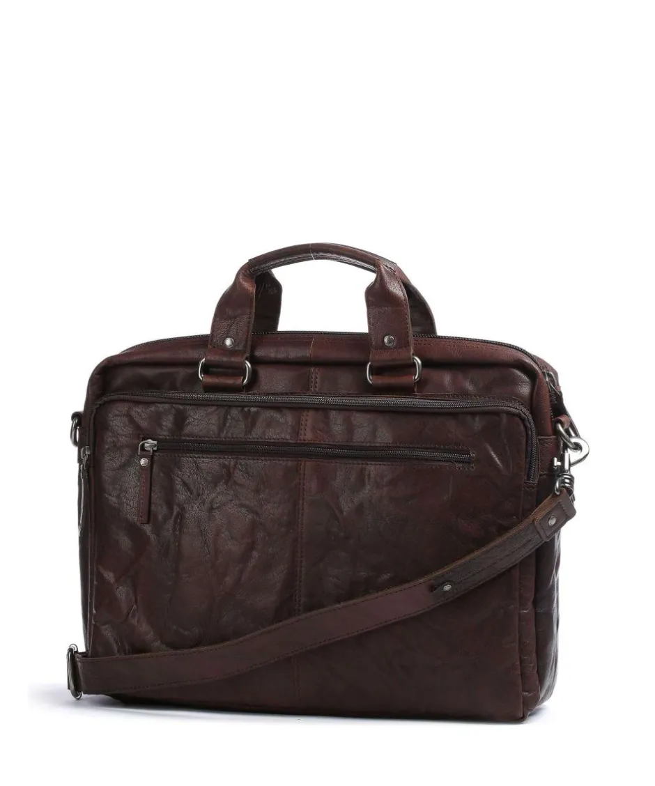 Spikes & Sparrow Business- & Laptop Bags-Bronco Briefcase 15″ buffalo leather