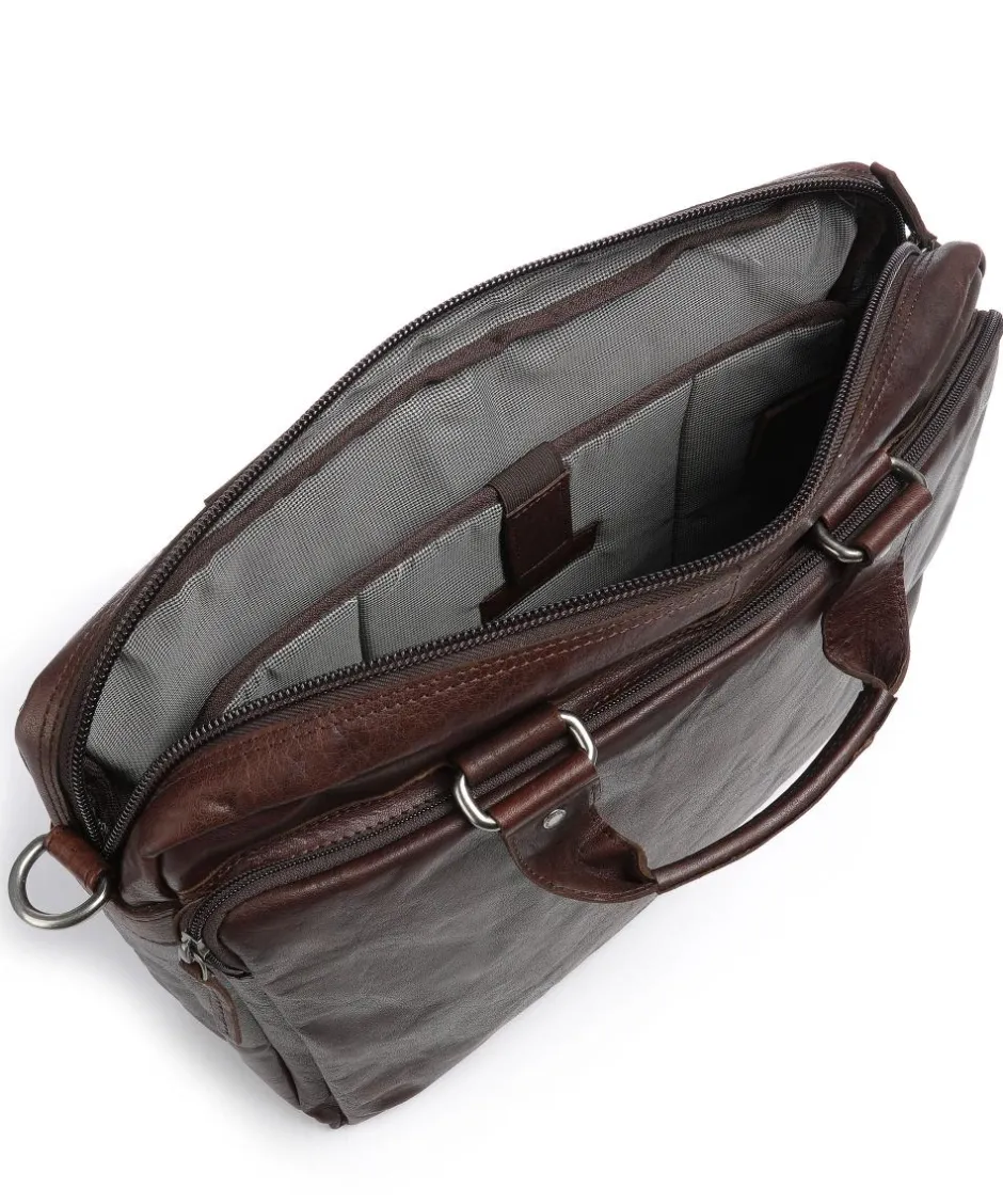Spikes & Sparrow Business- & Laptop Bags-Bronco Briefcase 15″ buffalo leather