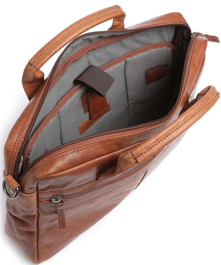 Spikes & Sparrow Business- & Laptop Bags-Bronco Briefcase 14″ buffalo leather