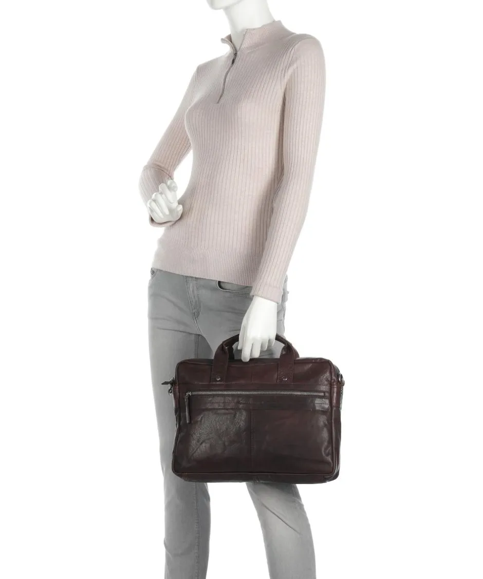 Spikes & Sparrow Business- & Laptop Bags-Bronco Briefcase 14″ buffalo leather