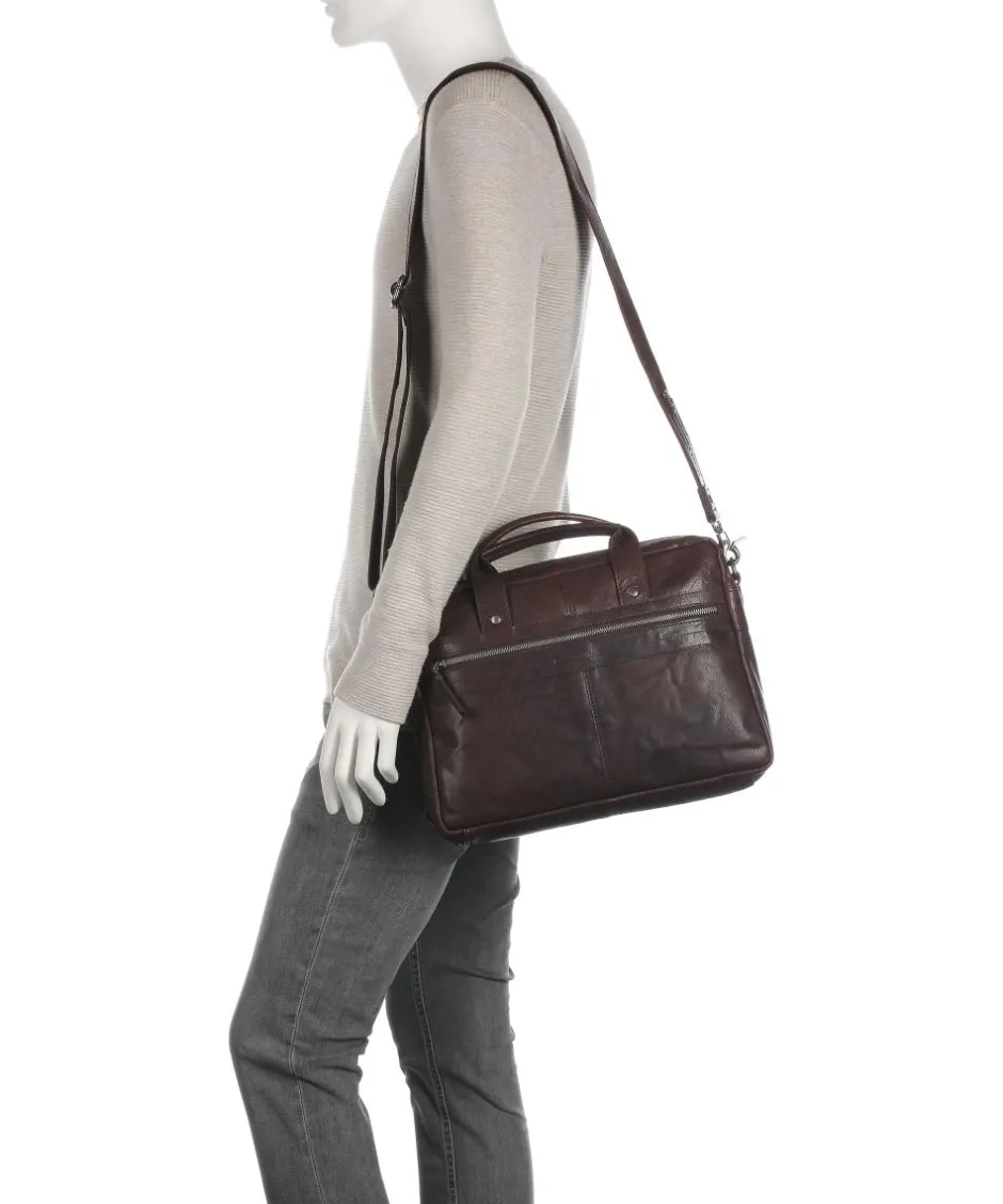 Spikes & Sparrow Business- & Laptop Bags-Bronco Briefcase 14″ buffalo leather