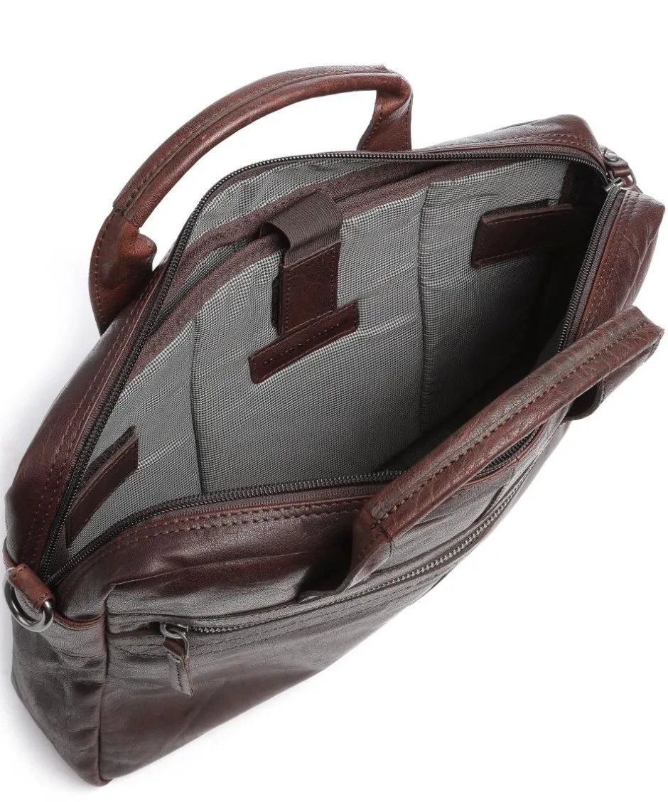 Spikes & Sparrow Business- & Laptop Bags-Bronco Briefcase 14″ buffalo leather