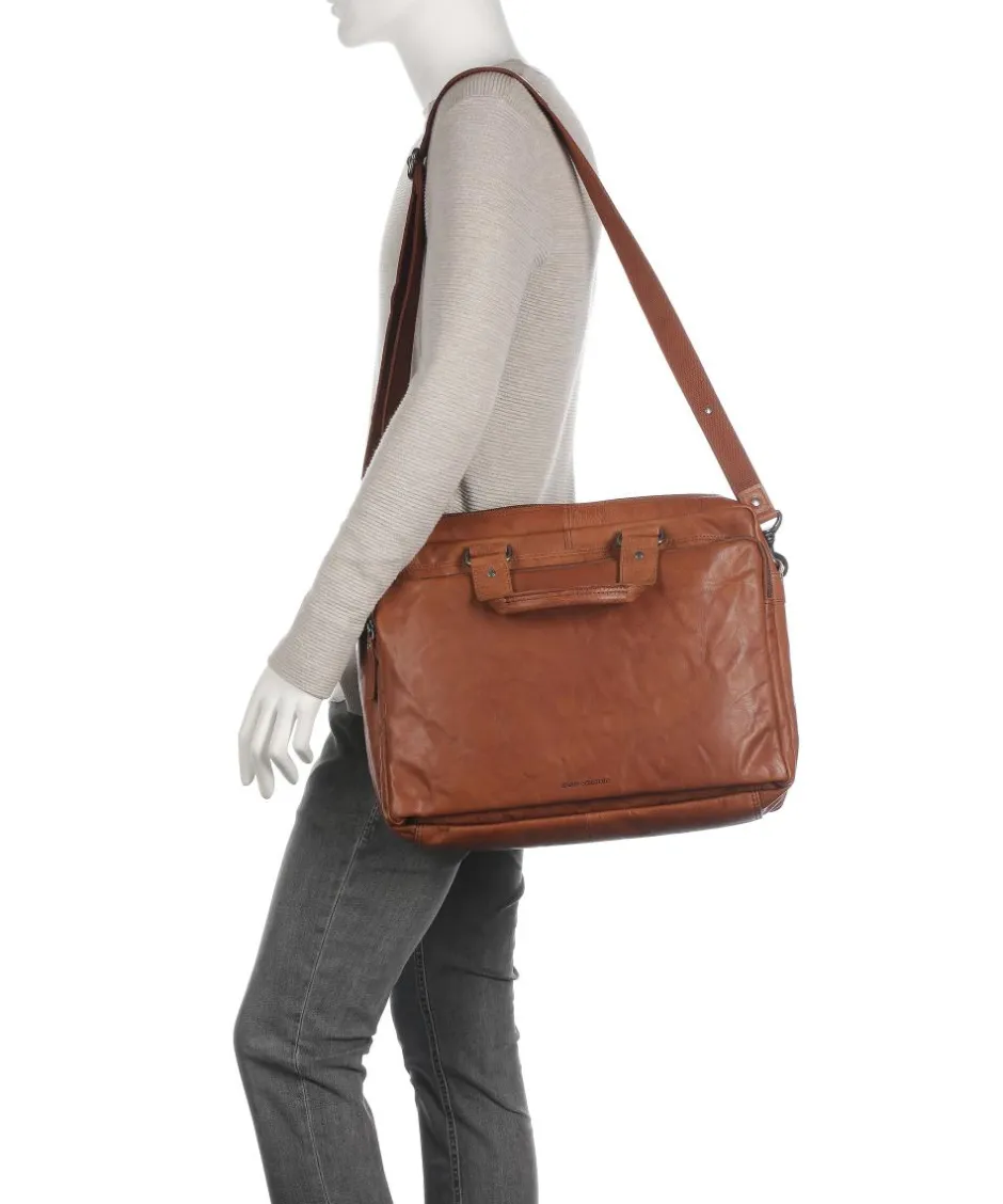Spikes & Sparrow Business- & Laptop Bags-Bronco Briefcase 15″ buffalo leather