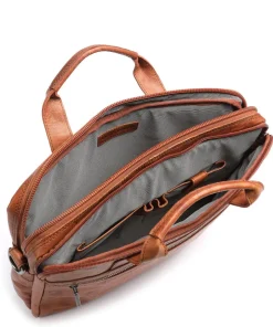 Spikes & Sparrow Business- & Laptop Bags-Bronco Briefcase 15″ grained leather