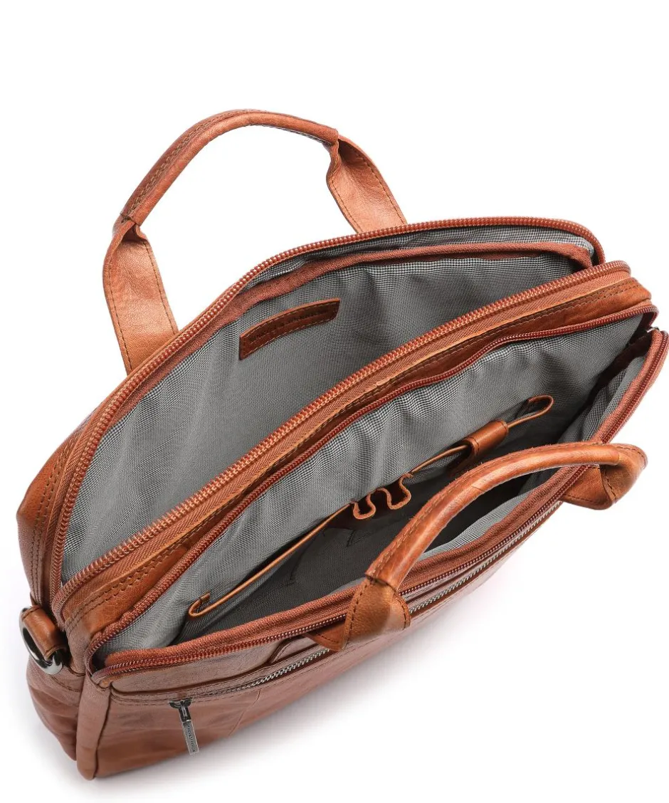 Spikes & Sparrow Business- & Laptop Bags-Bronco Briefcase 15″ grained leather