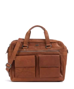 Spikes & Sparrow Business- & Laptop Bags-Bronco Briefcase 16″ grained leather