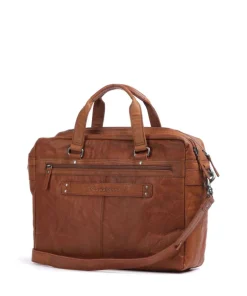 Spikes & Sparrow Business- & Laptop Bags-Bronco Briefcase 16″ grained leather