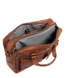 Spikes & Sparrow Business- & Laptop Bags-Bronco Briefcase 16″ grained leather
