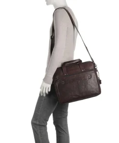Spikes & Sparrow Business- & Laptop Bags-Bronco Briefcase 15″ grained leather