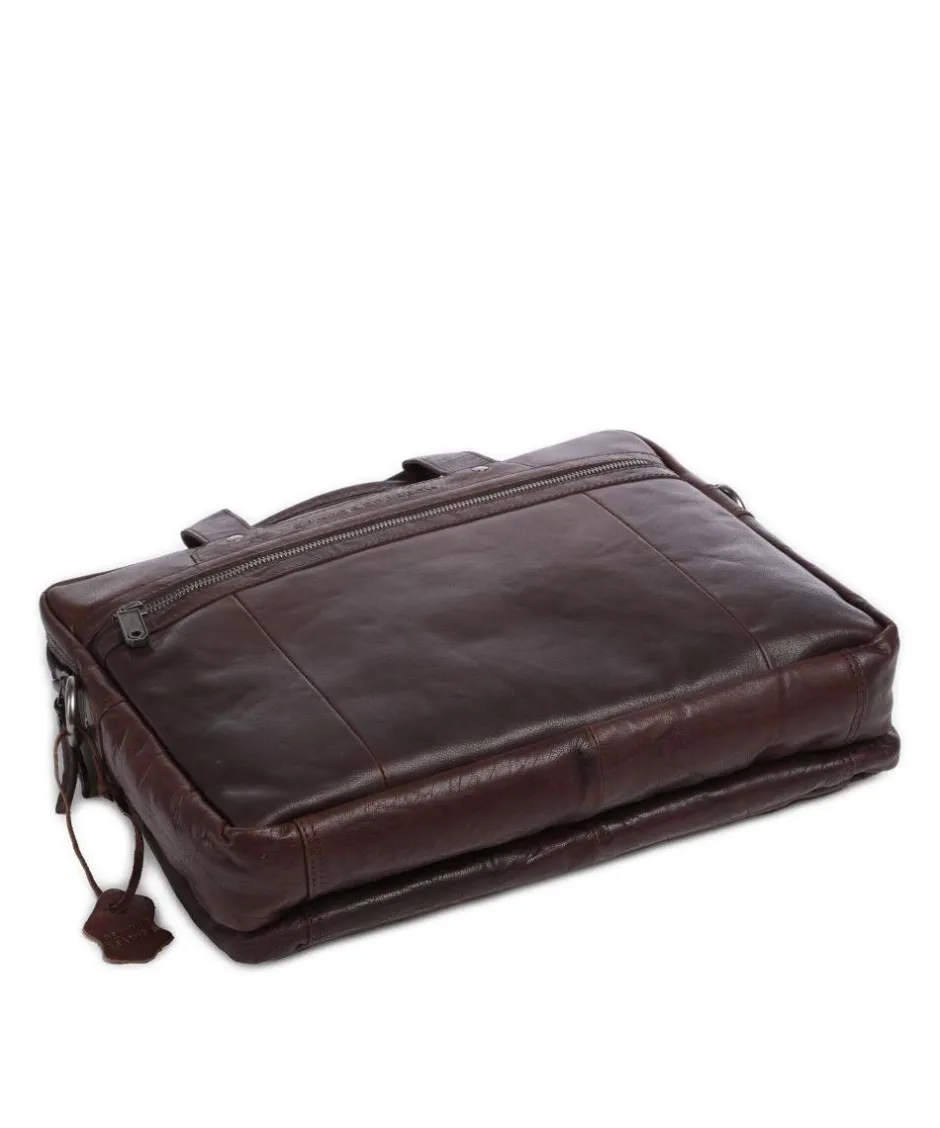 Spikes & Sparrow Business- & Laptop Bags-Bronco Briefcase 15″ grained leather