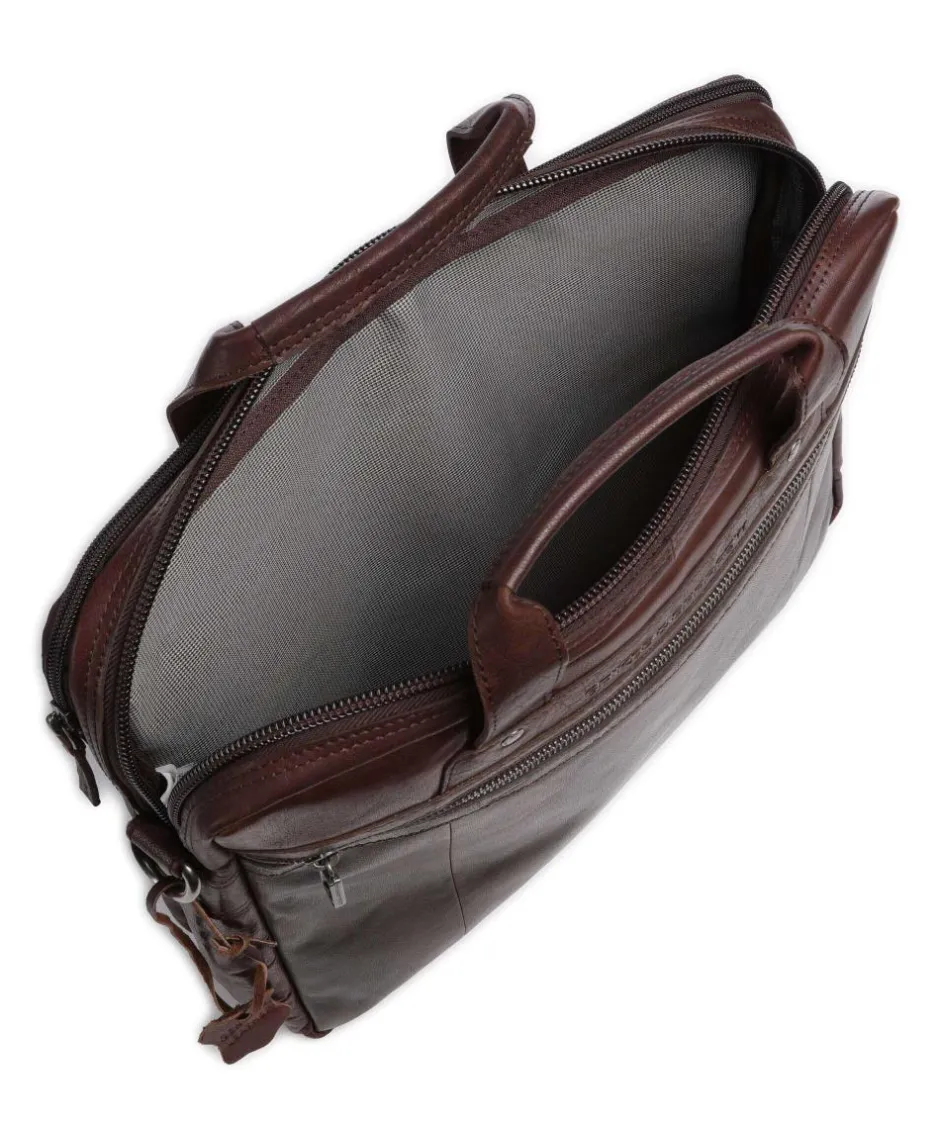 Spikes & Sparrow Business- & Laptop Bags-Bronco Briefcase 15″ grained leather