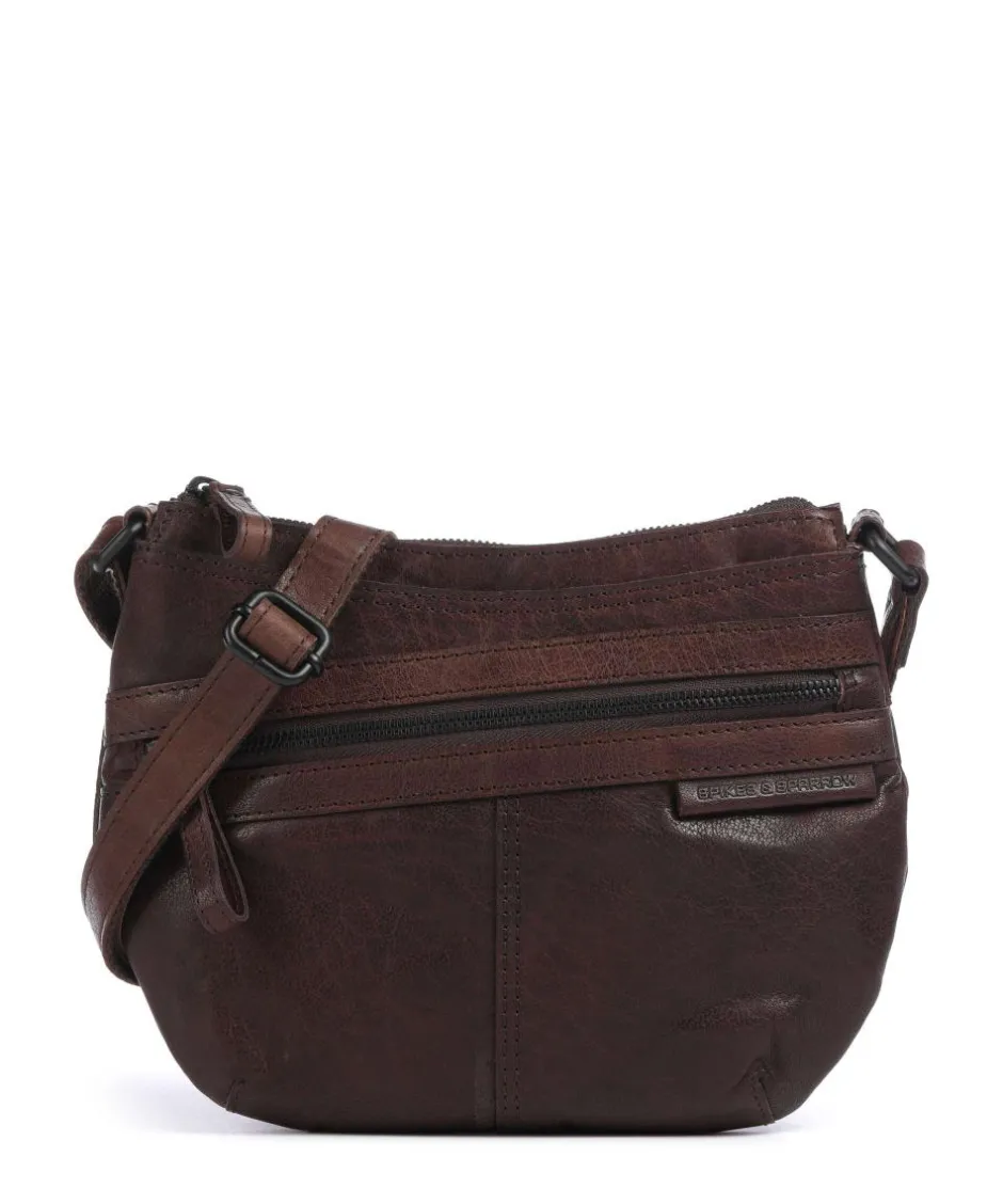 Spikes & Sparrow Crossbody Bags-Bronco Camreen Crossbody bag grained leather
