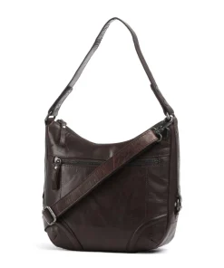 Spikes & Sparrow Shoulder Bags|Hobo Bags-Bronco Candee Hobo bag fine grain leather