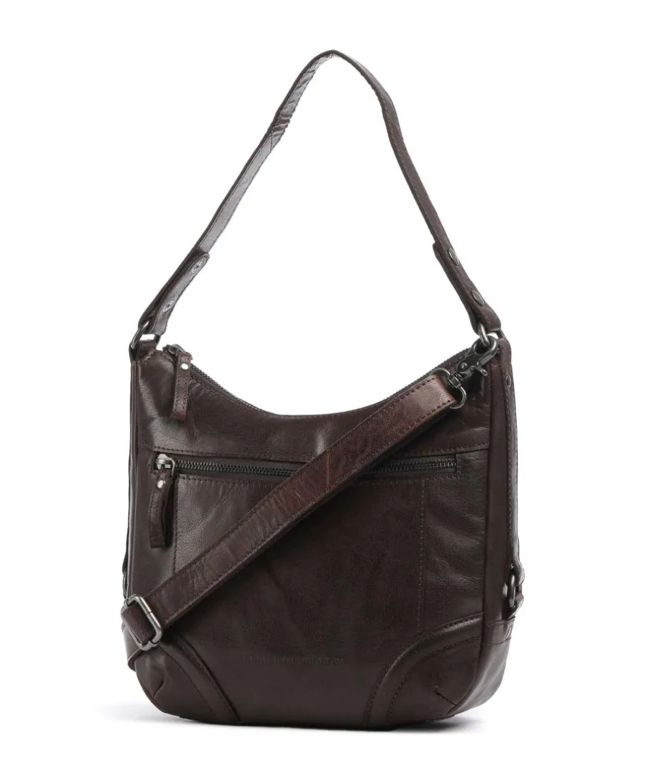 Spikes & Sparrow Shoulder Bags|Hobo Bags-Bronco Candee Hobo bag fine grain leather