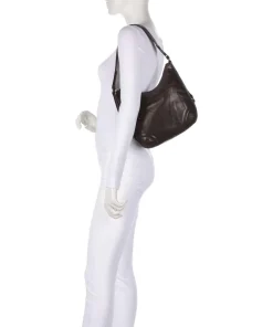 Spikes & Sparrow Shoulder Bags|Hobo Bags-Bronco Candee Hobo bag fine grain leather