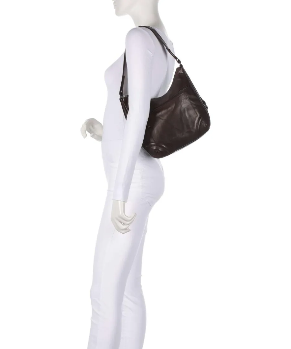 Spikes & Sparrow Shoulder Bags|Hobo Bags-Bronco Candee Hobo bag fine grain leather