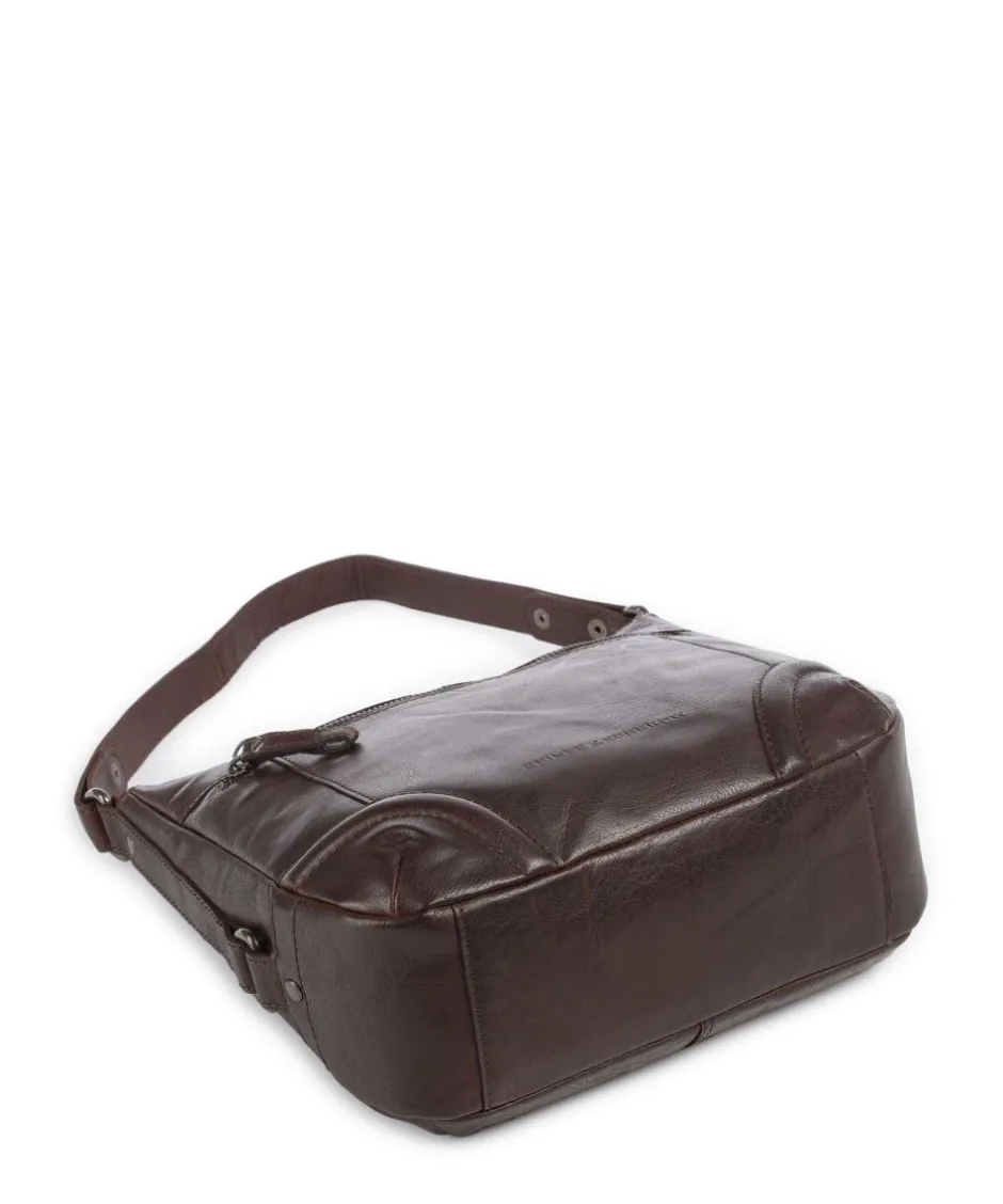 Spikes & Sparrow Shoulder Bags|Hobo Bags-Bronco Candee Hobo bag fine grain leather