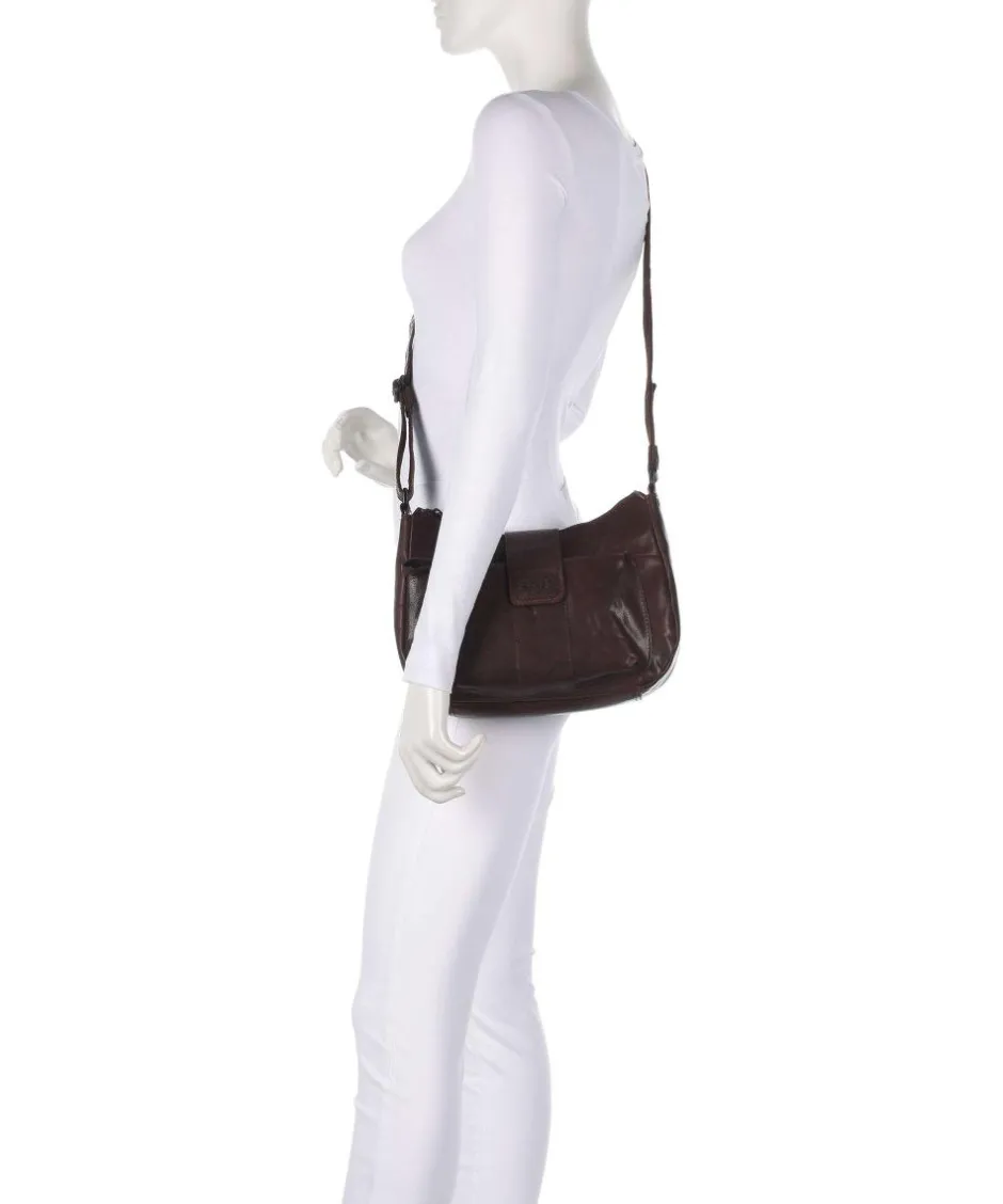 Spikes & Sparrow Crossbody Bags-Bronco Carlia Crossbody bag fine grain leather