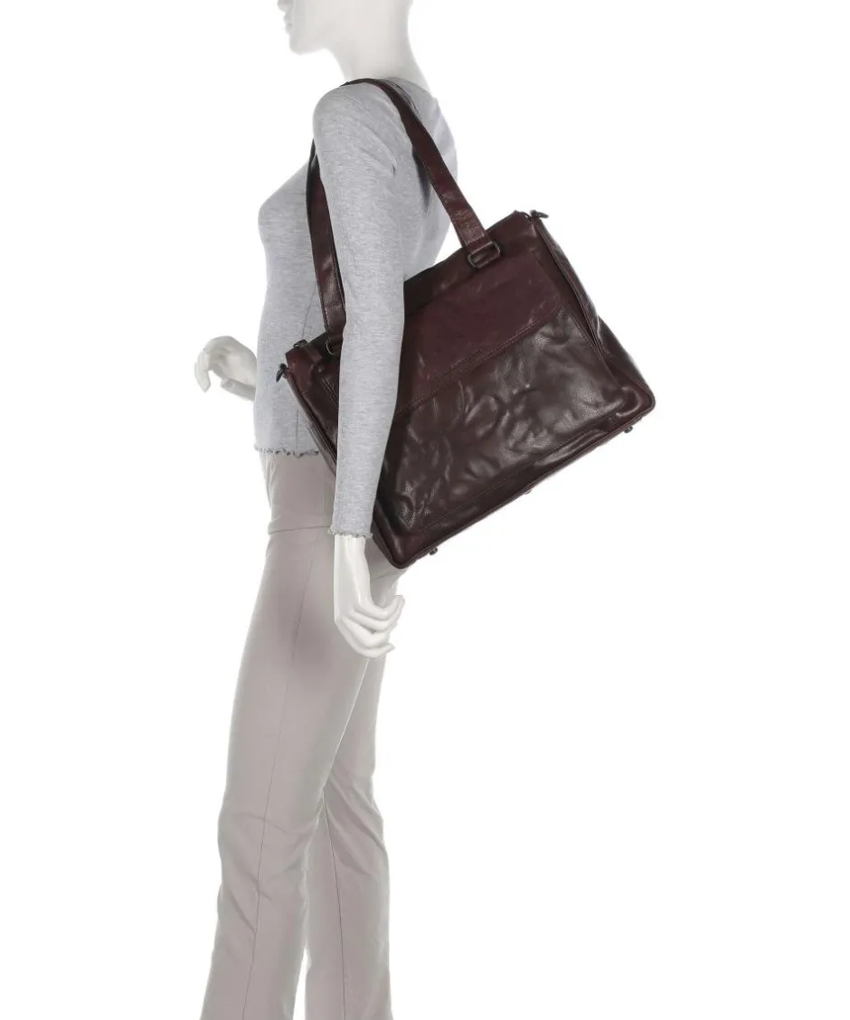 Spikes & Sparrow Business- & Laptop Bags-Bronco Ceciley Laptop bag 15″ grained leather