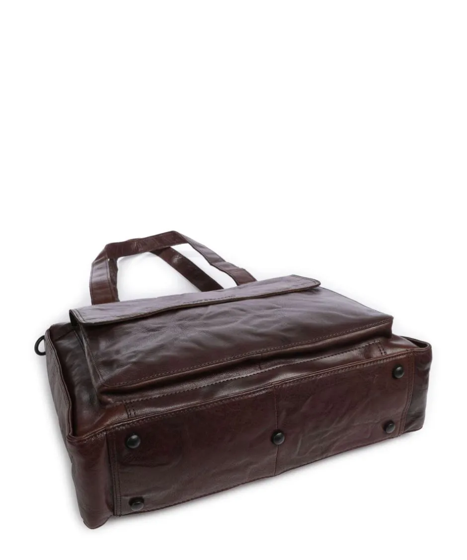 Spikes & Sparrow Business- & Laptop Bags-Bronco Ceciley Laptop bag 15″ grained leather